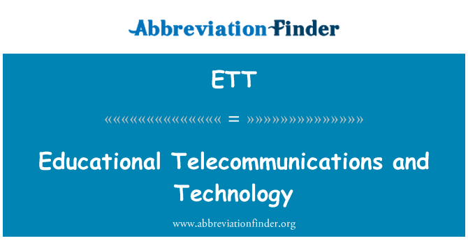 ETT: Edukattivi tat-telekomunikazzjonijiet u teknoloġija