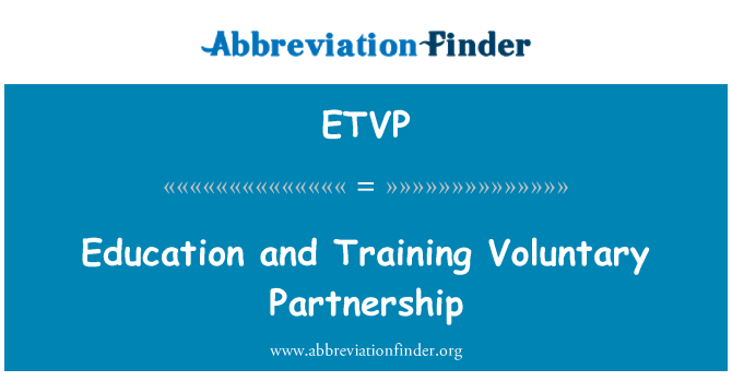 ETVP: शिक्षा और स्वैच्छिक भागीदारी प्रशिक्षण