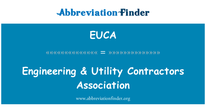 EUCA: Inseneri & Utility Contractors Assotsiatsiooni