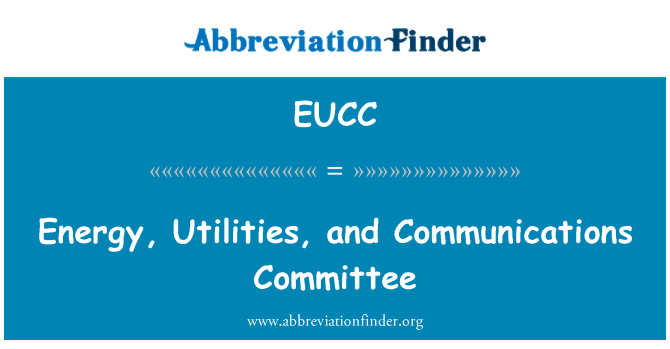 EUCC: אנרגיה Utilities, ועדת תקשורת