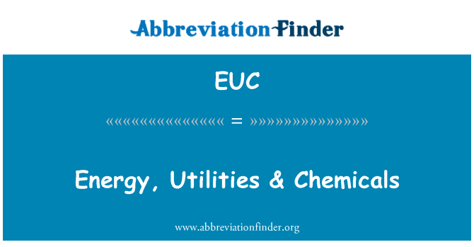 EUC: Energi, forsyningsselskaber & kemikalier