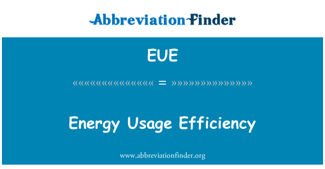 EUE: Použitie energetickej