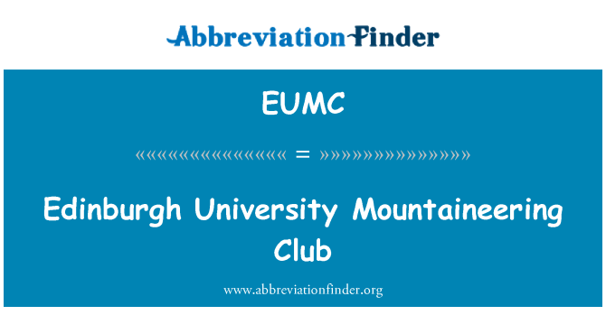 EUMC: Edinburgh University Mountaineering Club