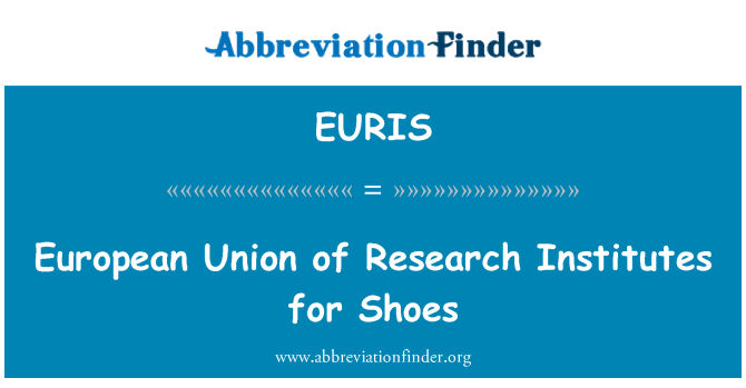 EURIS: Europäischen Union Forschungsinstitute für Schuhe