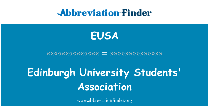 EUSA: Asociace studentů univerzity v Edinburghu
