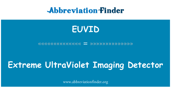 EUVID: Detector estremi Imaging ultra-vjola