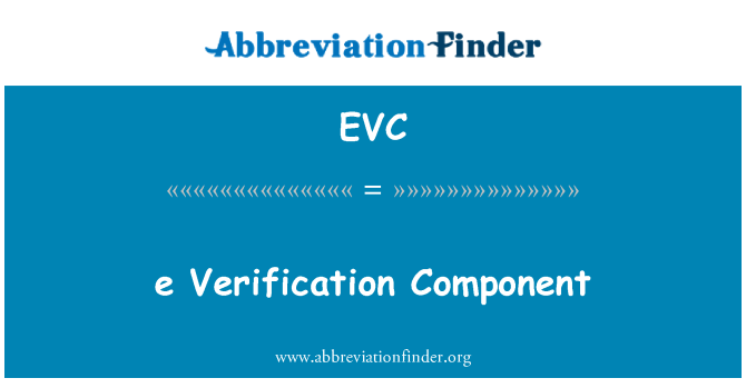 EVC: e pārbaudes komponents