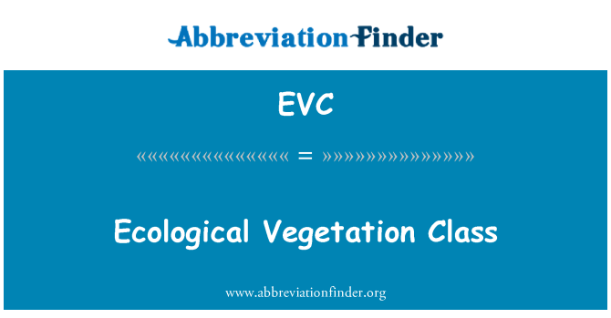 EVC: Razred ekološkega vegetacije