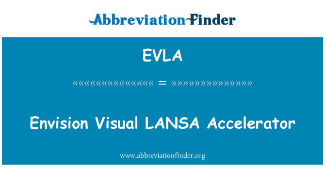 EVLA: Envision LANSA izyèl pedal akseleratè