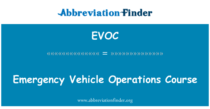 EVOC: Veyikil dijans operasyon yo kou