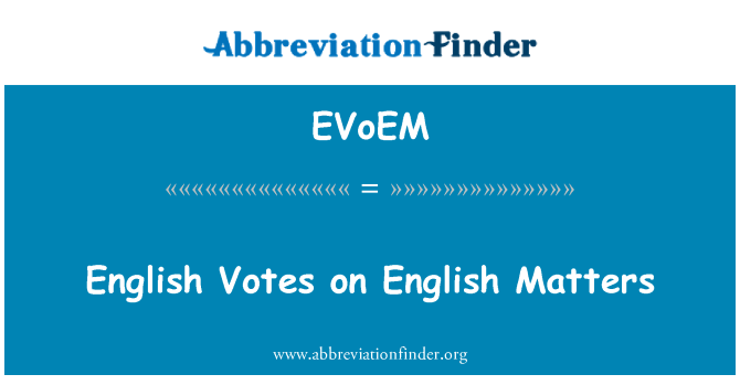 EVoEM: Engleski glasova na engleski pitanjima