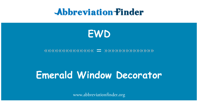 EWD: Decorador de janelas Emerald