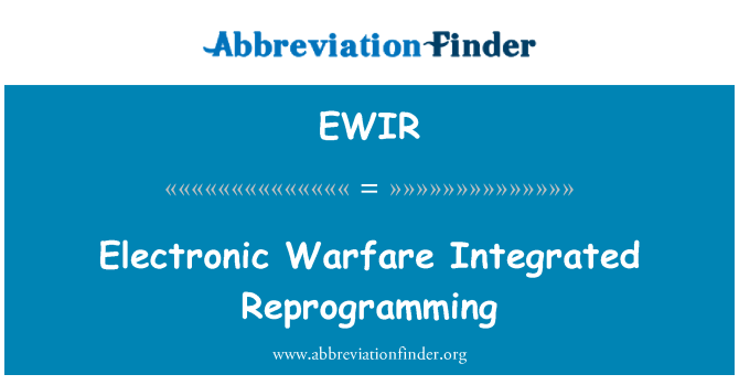 EWIR: Sustanzi elettroniċi integrati r-riprogrammar