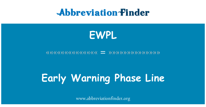 EWPL: Peringatan dini fase Line