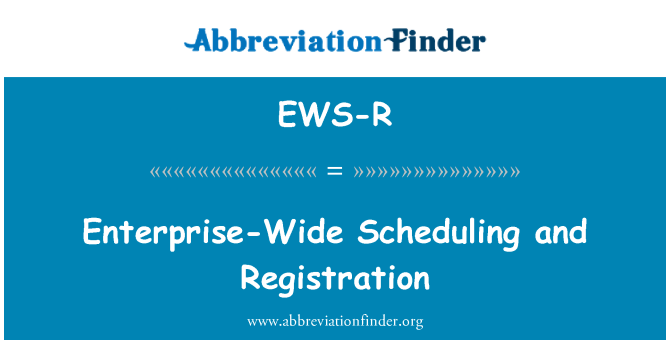 EWS-R: Visos įmonės planavimo & registracijos