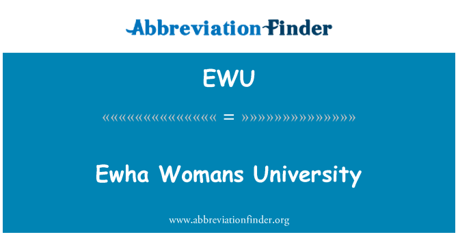 EWU: Bongwonsa wanita Universiti