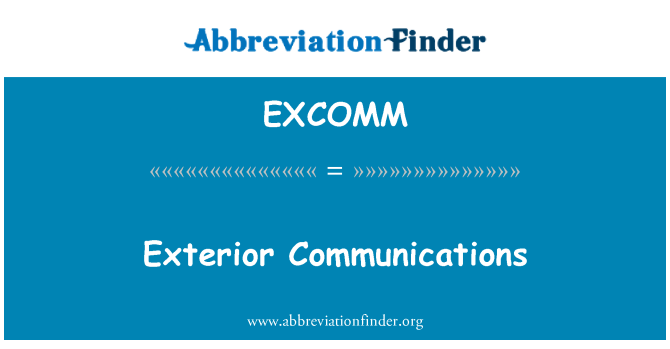 EXCOMM: 外部通信