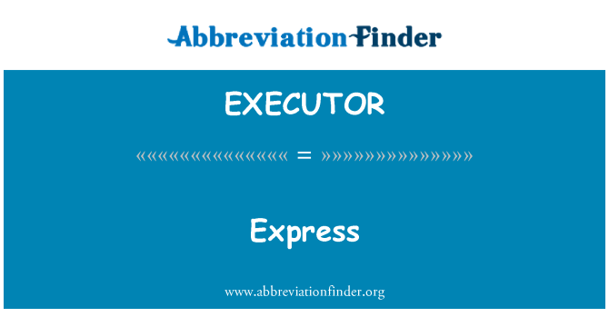 EXECUTOR: 익스프레스