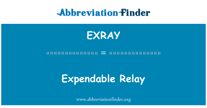 EXRAY: Relé de fungible