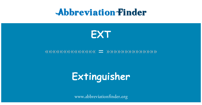 EXT: Estintore