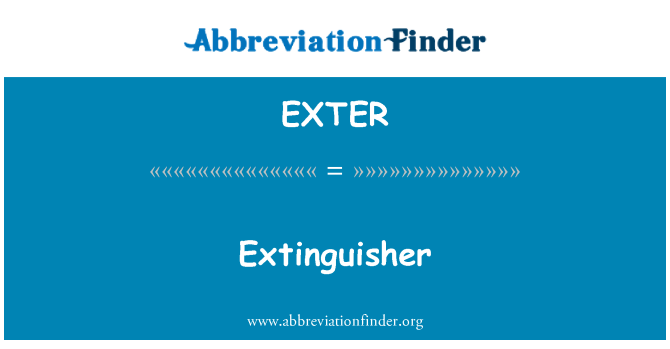 EXTER: Огнетушитель