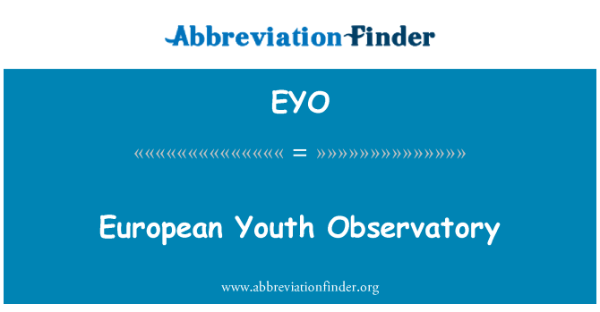 EYO: L-Osservatorju Ewropew taż-żgħażagħ