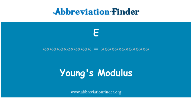 E: Youngov modul