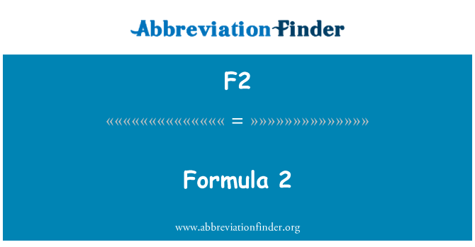 F2: Formule 2