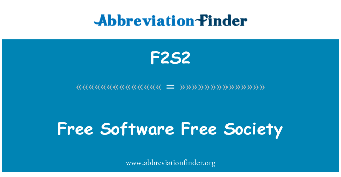 F2S2: Is-soċjetà ħielsa softwer b'xejn