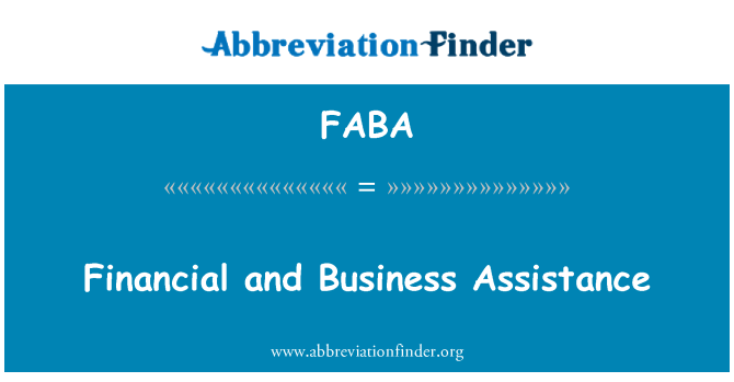 FABA: 財務和業務援助