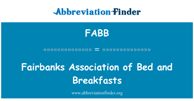 FABB: Fairbanks Association of Bed and Breakfasts