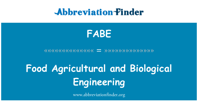 FABE: Aliments Enginyeria agrícola i biològica