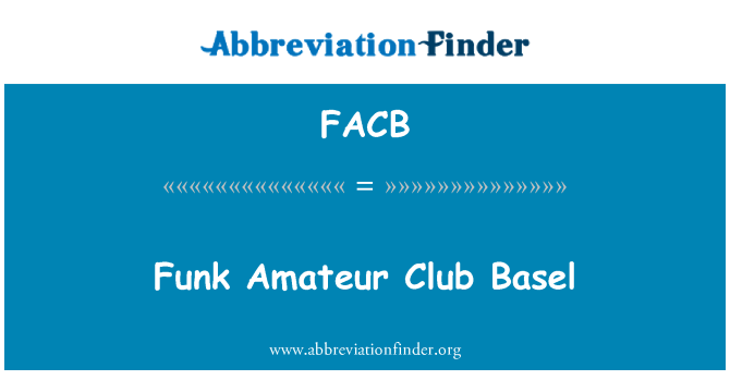 FACB: Funk amatöör klubi Basel