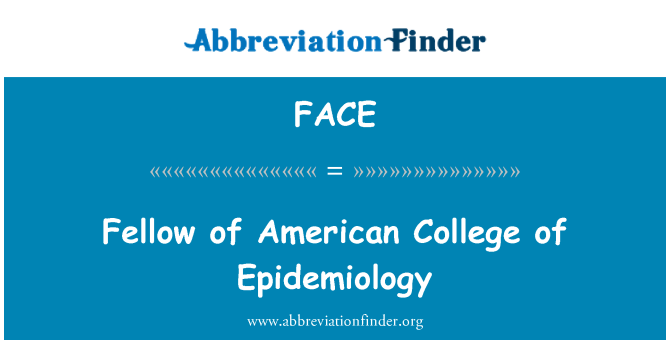 FACE: Collègues de kolèj Ameriken de pidemyoloji
