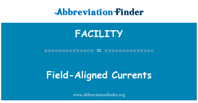 FACILITY: Campo allineato correnti