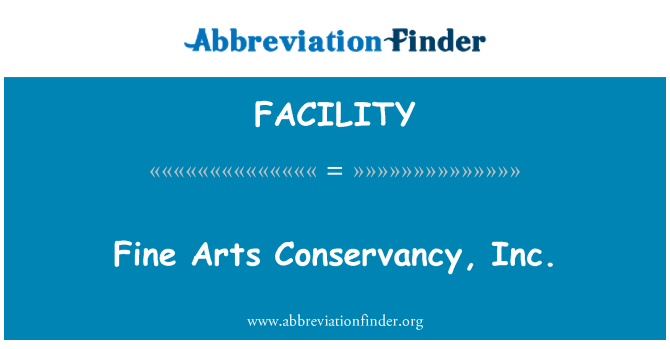 FACILITY: Amende Arts Conservation, Inc.