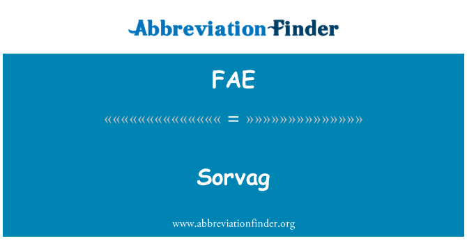 FAE: Sorvag