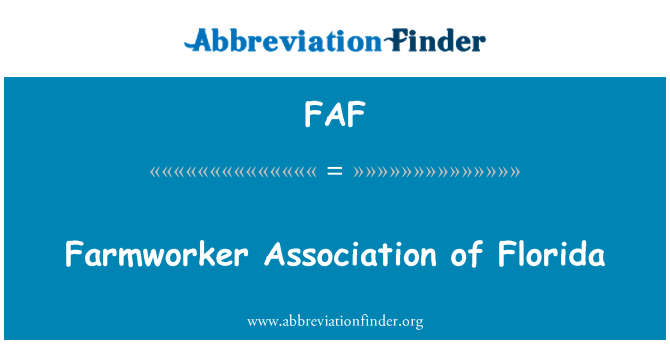 FAF: Farmworker Association of Florida