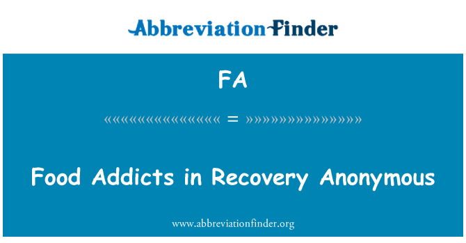 FA: Mad Addicts i Recovery anonym