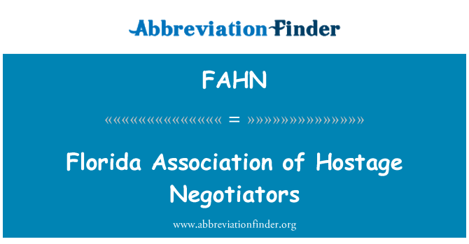 FAHN: Florida Association of Geisel Unterhändler