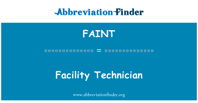 FAINT: Teknisyen plant