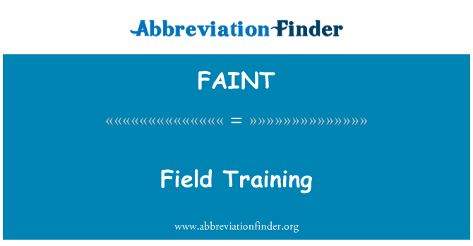 FAINT: Latihan praktikal