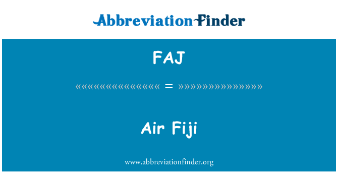 FAJ: 空气斐济