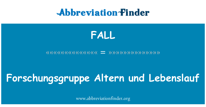 FALL: Gantian Forschungsgruppe und Lebenslauf