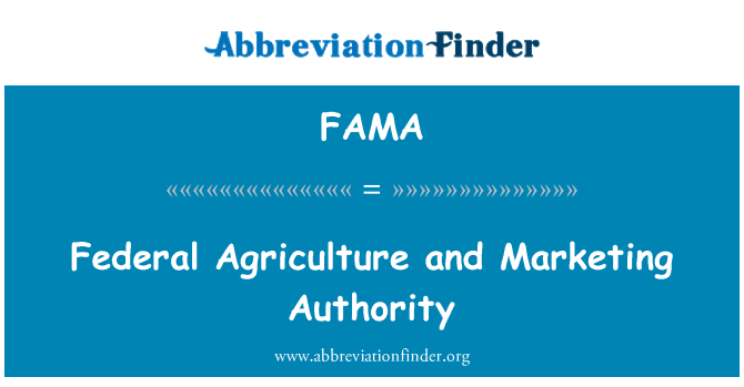 FAMA: Agrikilti federal Et pwopagan pou otorite