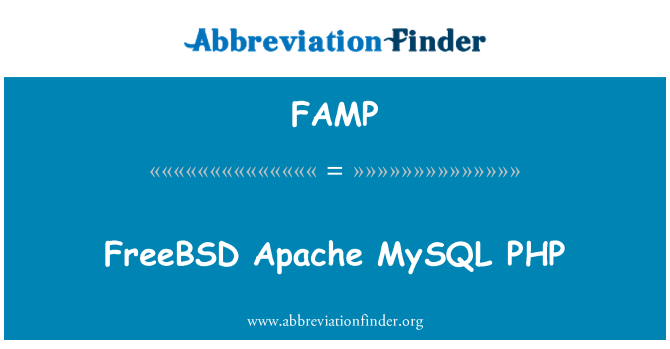 FAMP: FreeBSD Apache MySQL PHP