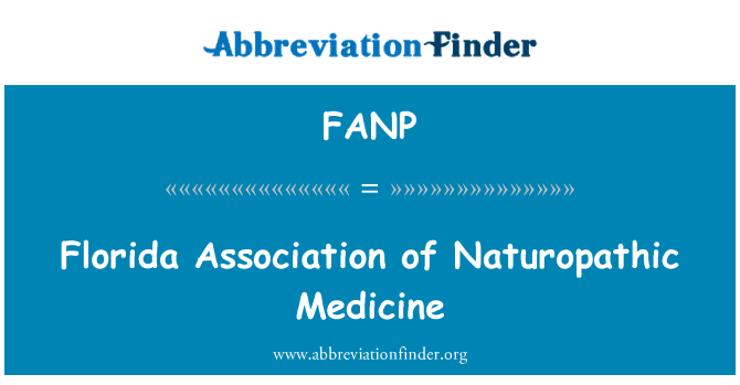 FANP: Florida Association of Naturopathic lääketiede