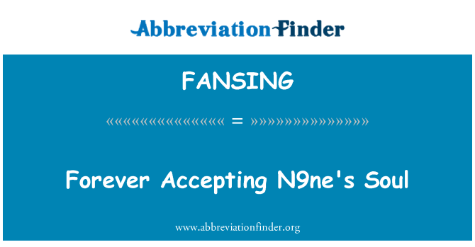 FANSING: La pou toutan Accepter N9ne nanm
