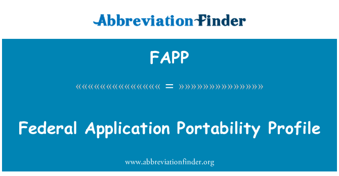 FAPP: Aplikasi Federal portabilitas profil