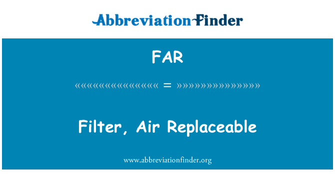 FAR: Filter udara diganti